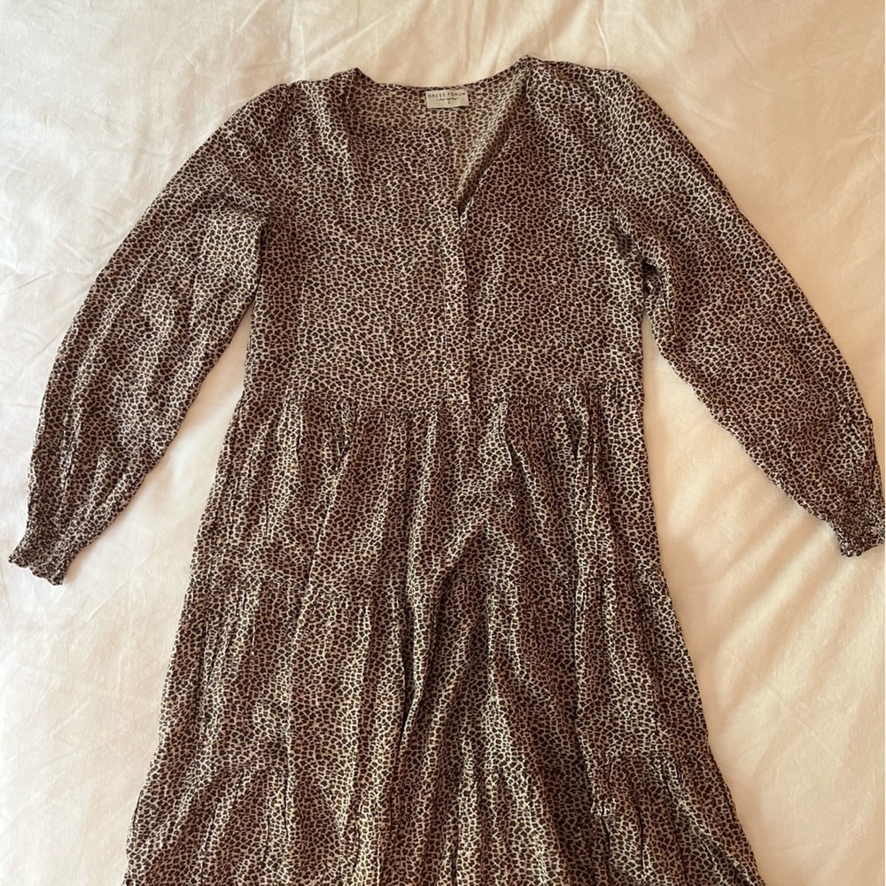 Urban Outfitters Leopard Midi Dress, S - Picture 2 of 3